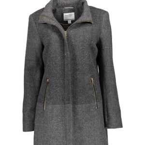 Nautica Women’s Herringbone Wool Winter Jacket Size S 🧥 🖤